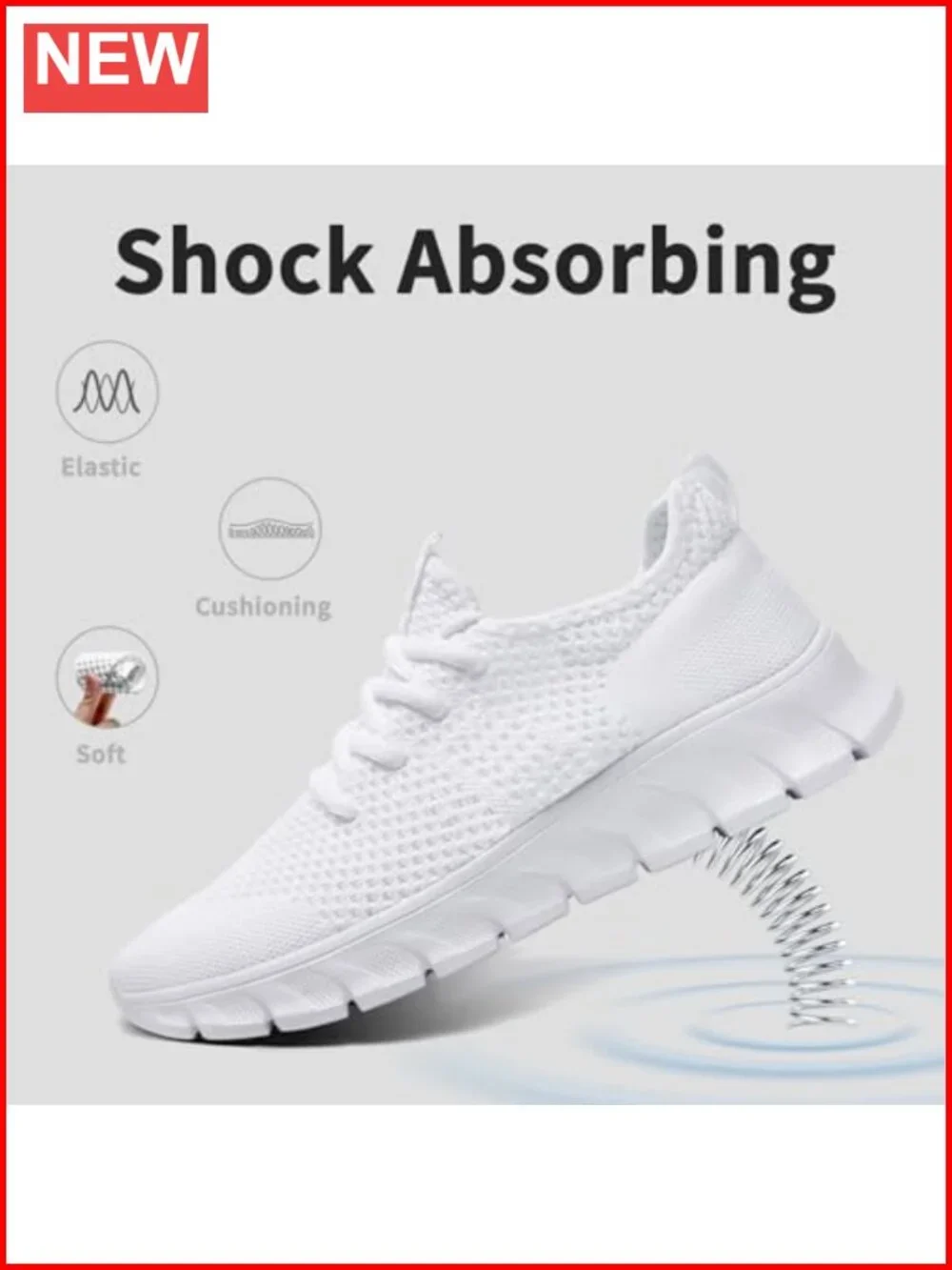 Non Slip Comfortable Lightweight Slip on Running Sneakers Women Sport Shoes